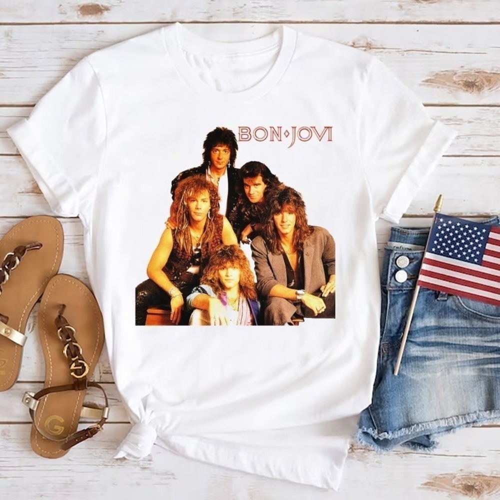 Bon Jovi Band Unisex Tshirt Bon Jovi Rock Music Shirt